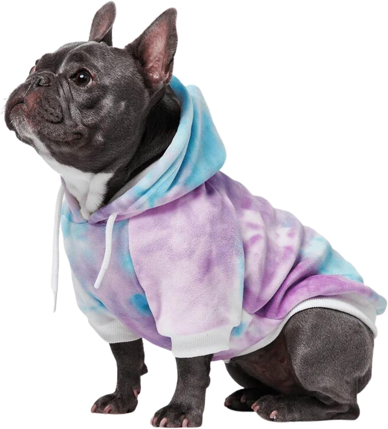 Spark Paws Dog Hoodie - Premium Quality, Buttery Soft, Superior Comfort and Fit, Calming Fleece Interior, Suitable for All Breeds - 90S Retro Sky Dye - S