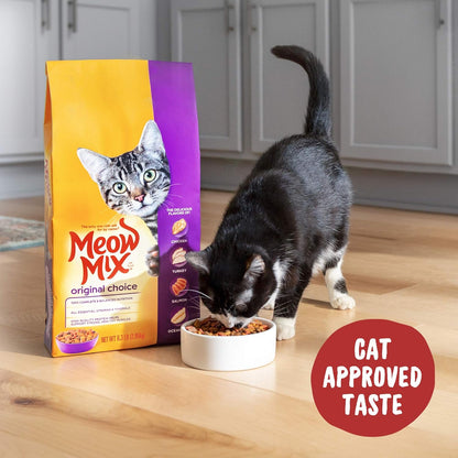 Meow Mix Original Choice Dry Cat Food, 3.15 Pound (Pack of 4), Complete & Balanced Nutrition