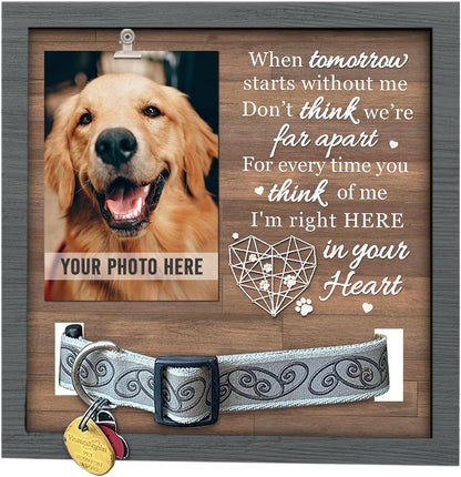 Pawfect House 9X9 Pet Loss Sign - Dog Memorial Gifts for Loss of Dog, Pet Memorial Gifts, Cat Memorial, Dog Frames for Pictures Memorial, Pet Loss Gifts, Pet Memorial Frame