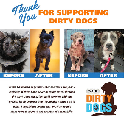 Wahl USA 4-In-1 Calming Pet Shampoo for Dogs – Cleans, Conditions, Detangles, & Moisturizes with Lavender Chamomile - Pet Friendly Formula - 24 Oz - Model 820000A