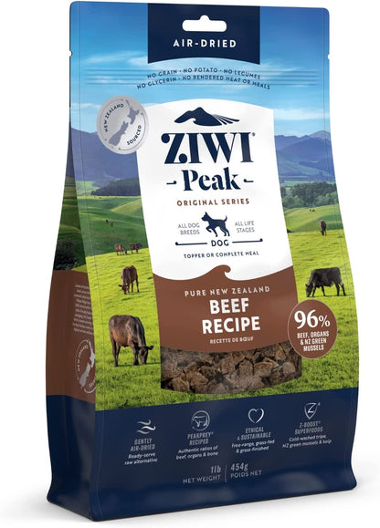 ZIWI Peak Air-Dried Dog Food – All Natural, High Protein, Grain Free & Limited Ingredient with Superfoods (Venison, 2.2 Lb)