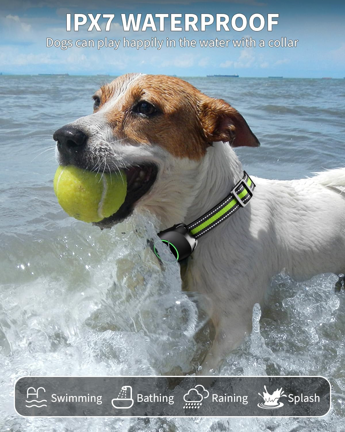 Dog Training Collar with Remote - Rechargeable Waterproof E-Collar for Large, Medium and Small Dogs, 3 Training Modes, Range up to 3300Ft