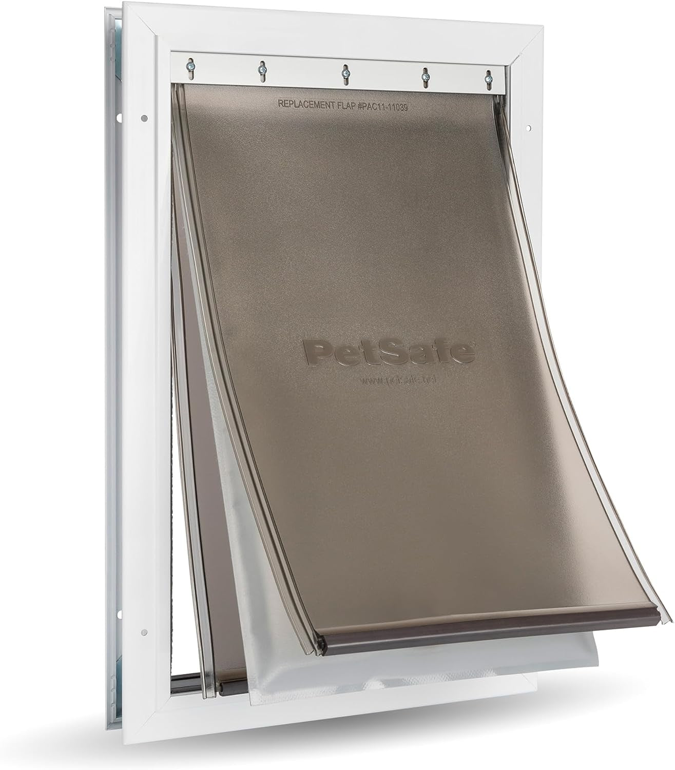 Petsafe Extreme Weather Aluminum Pet Door - Most Energy Efficient Pet Door - 3 Flaps for Insulation - for Dogs and Cats - Size Large