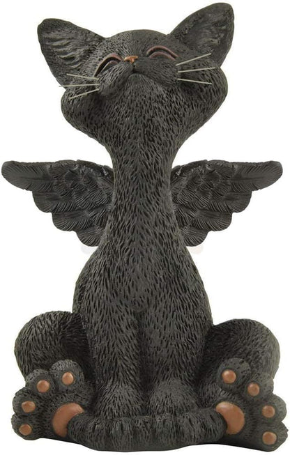 Bereavement Memorial Orange Cat Angel Figurine with Angel Wings Cat Loss Sympathy Gift - Happy Cat Collection - Cat Bereavement Gifts, Cat Memorial, Cat Loss Gifts, Cat Lover Gifts