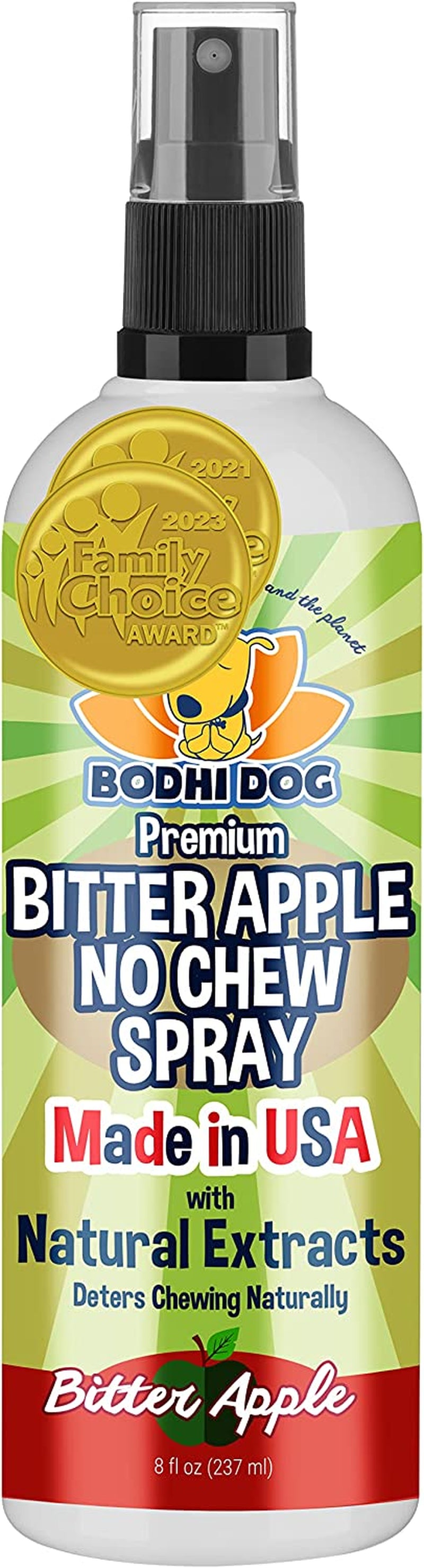 Bodhi Dog Premium Bitter Apple No Chew Spray | Natural Training Aid | Bitter Apple Chewing Spray for Dogs & Puppies | Deter Dogs from Chewing & Biting | Made in USA | 8Oz