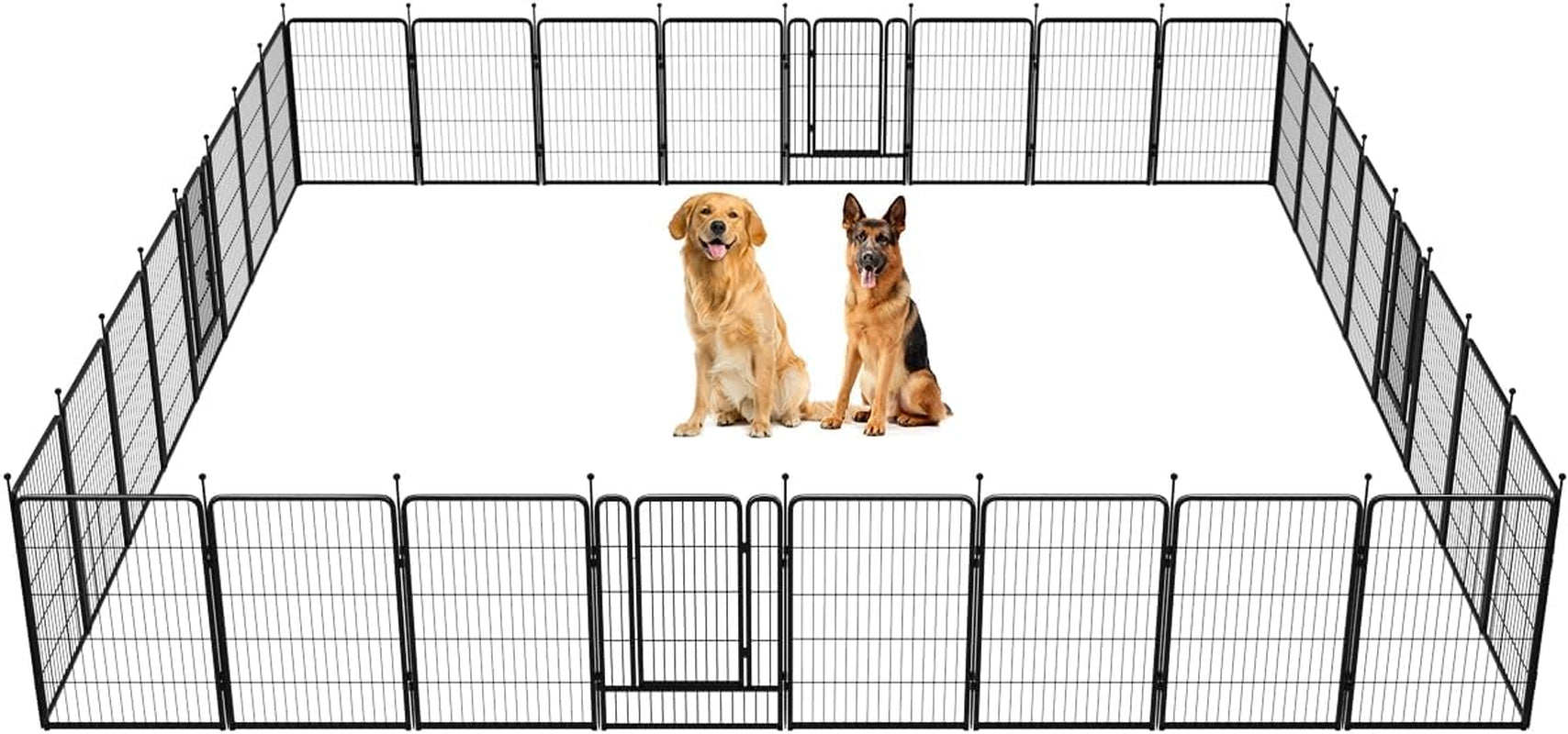 FXW Rollick Dog Playpen for Yard, RV Camping│Patented, 40 Inch 32 Panels