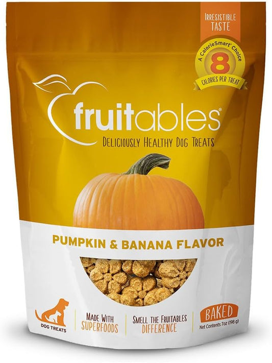 Fruitables Dog Treats Pumpkin & Banana Flavor, 7 Oz