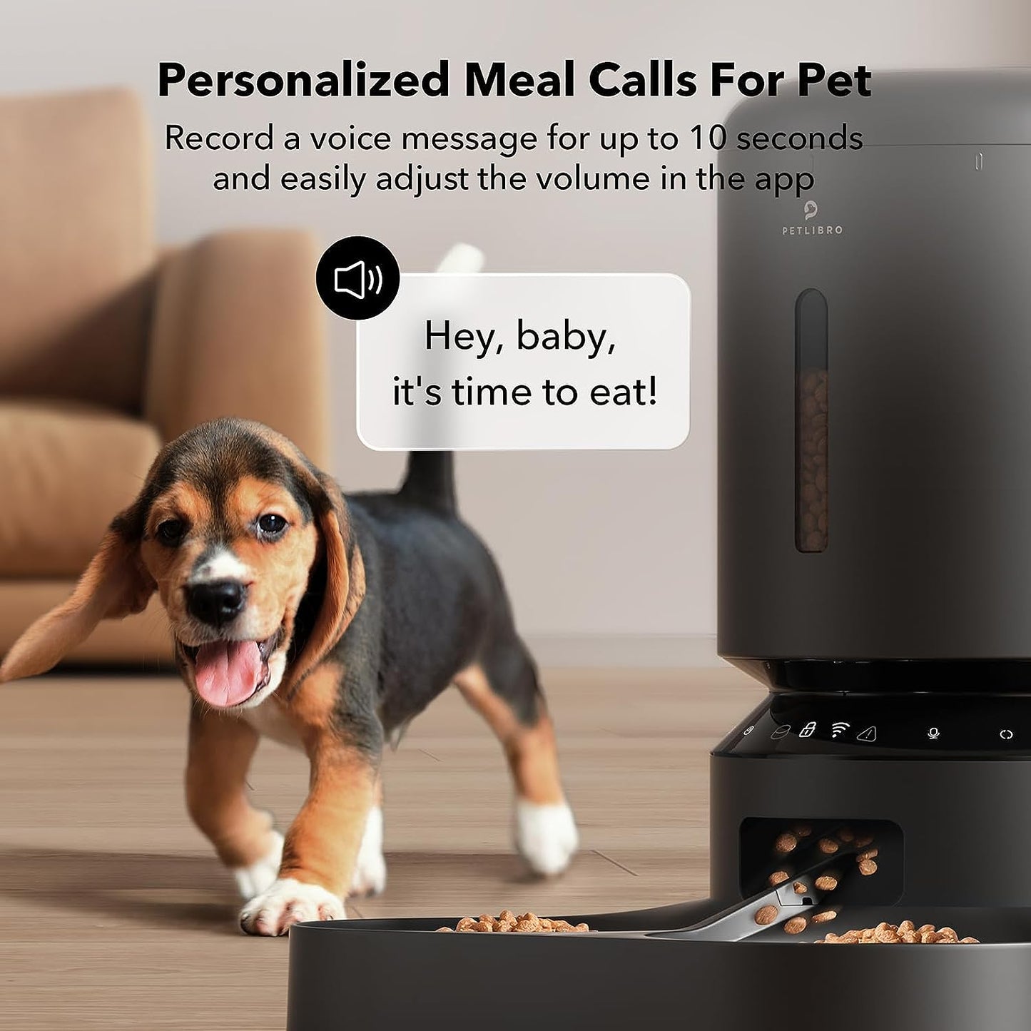 PETLIBRO Automatic Cat Feeder, 5G Wifi Pet Feeder for Two Cats or Dogs with Remote Control, 5L Cat Food Dispenser with Low Food Sensor, 1-10 Meals per Day, up to 10S Meal Call for Pets