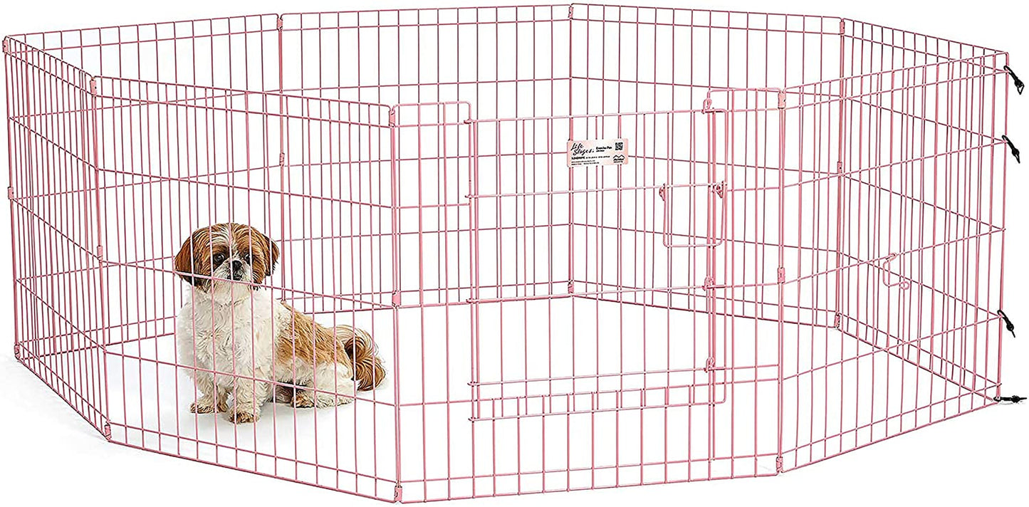 Midwest Homes for Pets Folding Metal Exercise Pen / Pet Playpen