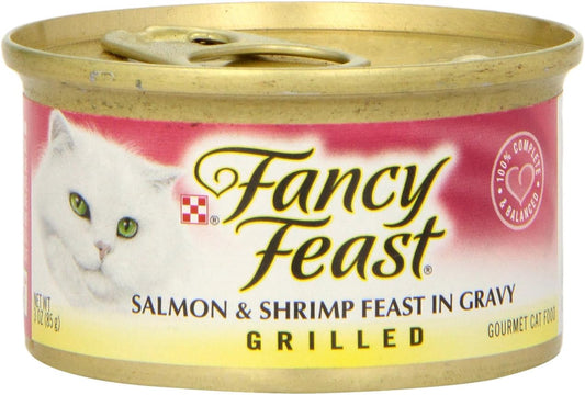 Fancy Feast Salmon & Shrimp Cat Food, 3 Oz