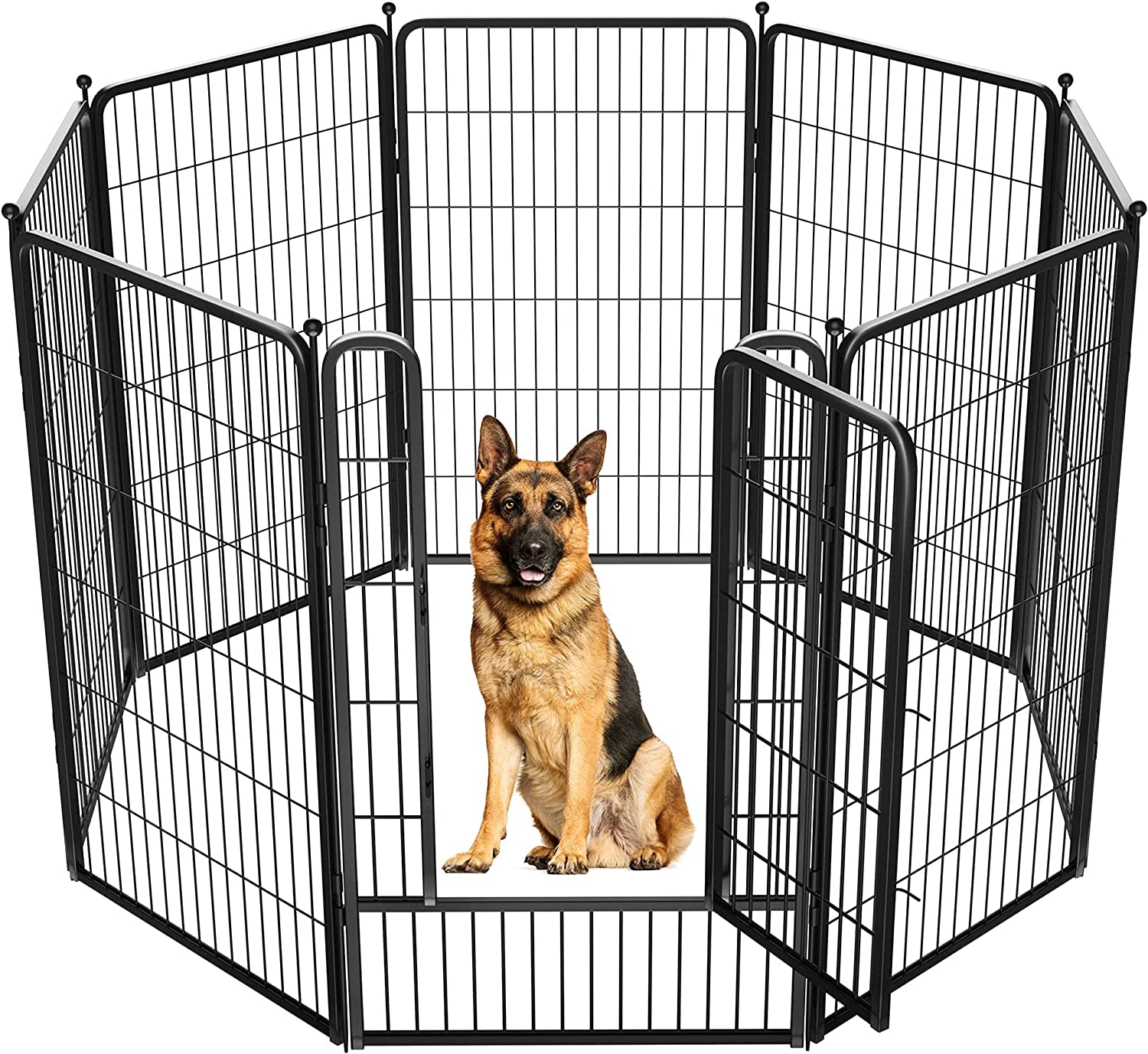 FXW Rollick Dog Playpen for Yard, RV Camping│Patented, 45 Inch 8 Panels