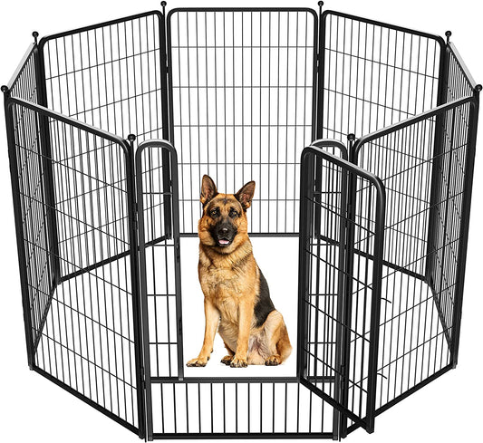 FXW Rollick Dog Playpen for Yard, RV Camping│Patented, 45 Inch 8 Panels