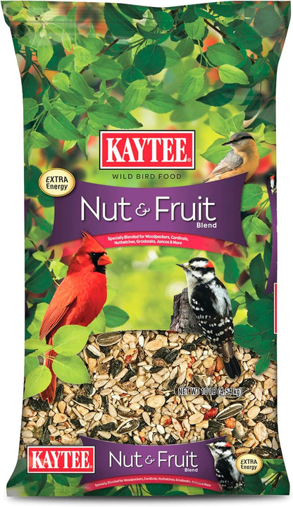 Kaytee Nut and Fruit Blend, Premium Wild Bird Food, Specially Blended for Colorful Songbirds