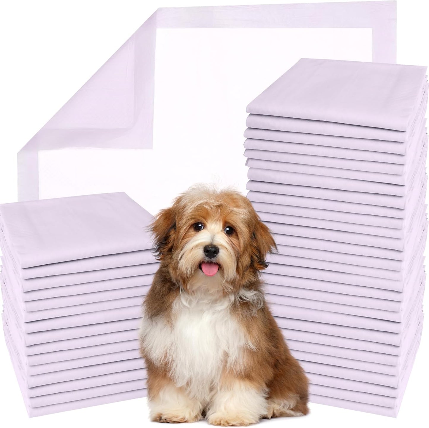 GREEN LIFESTYLE Washable Underpads - Large Bed Pads for Use as Incontinence Bed Pads, Reusable Pet Pads, Great for Dogs, Cats, Bunny, Seniors Bed Pad (Pack of 6 - 30X34)