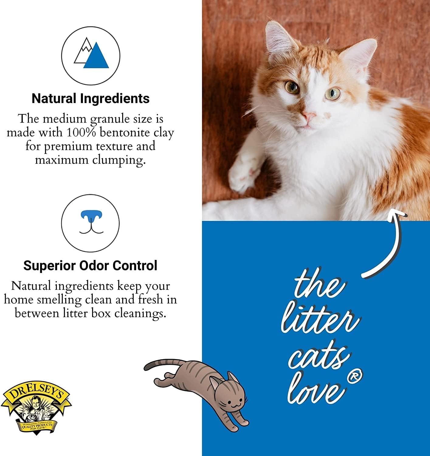 Dr. Elsey'S Premium Clumping Cat Litter - Ultra - 99.9% Dust-Free, Low Tracking, Hard Clumping, Superior Odor Control, Unscented & Natural Ingredients