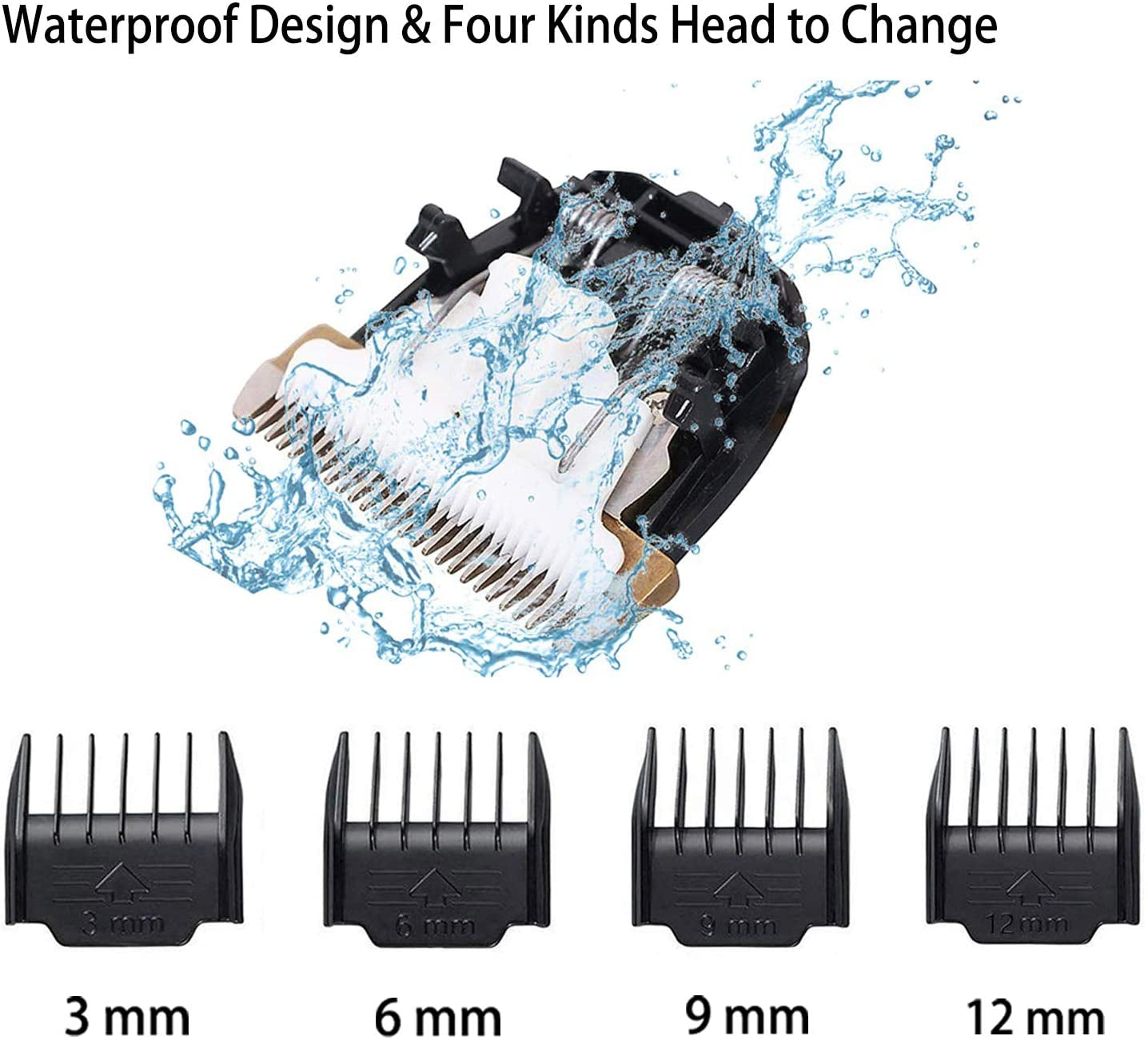 Dog Grooming Kit Clippers, Low Noise, Electric Quiet, Rechargeable, Cordless, Pet Hair Thick Coats Clippers Trimmers Set, Suitable for Dogs, Cats, and Other Pets(Grey)