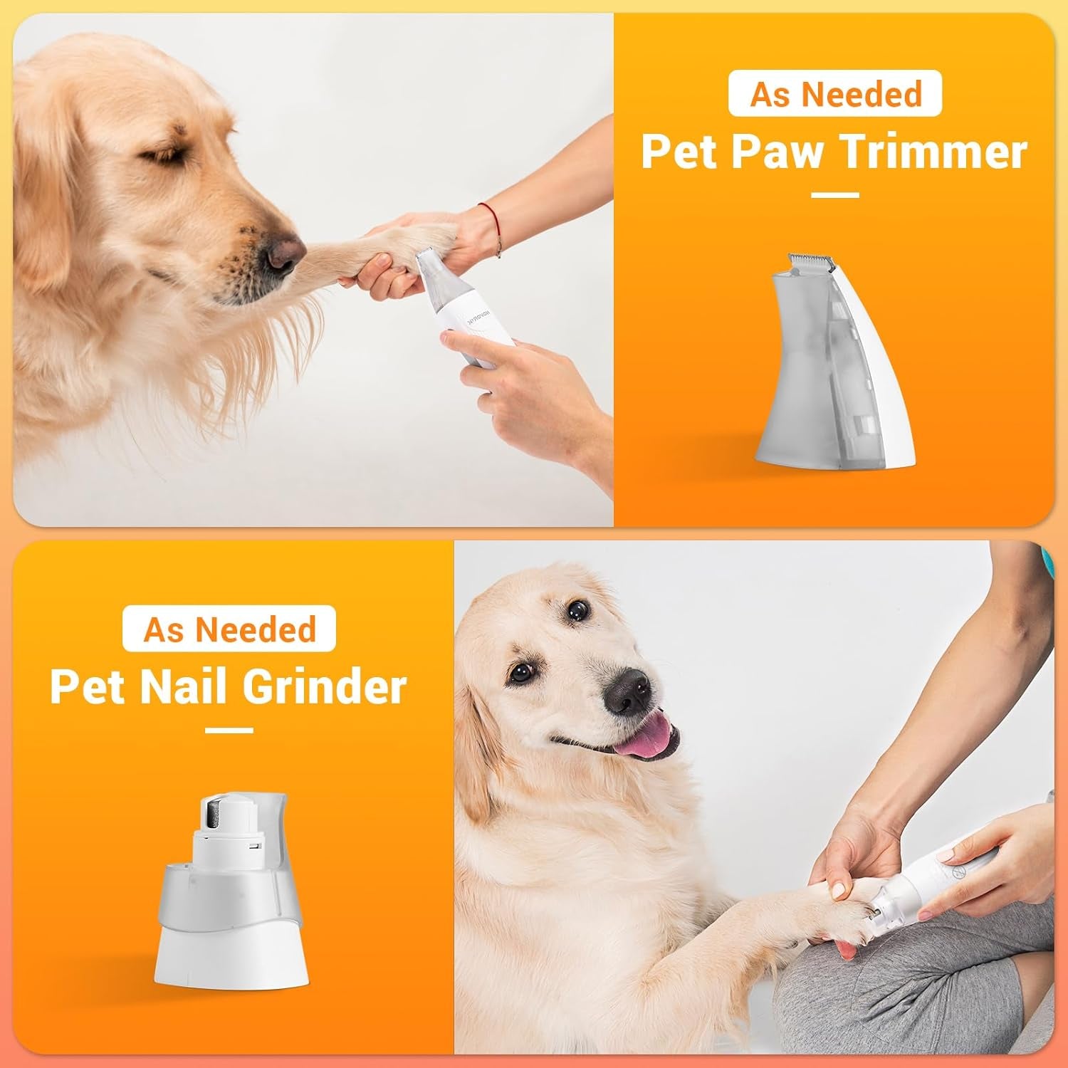 Dog Hair Vacuum with Clipper, Professional Pet Grooming Kit with 2L Dust Cap, Low Noise Animal Vacuum Kit with Grinder, Brush, Trimmer, Deshedding Tools