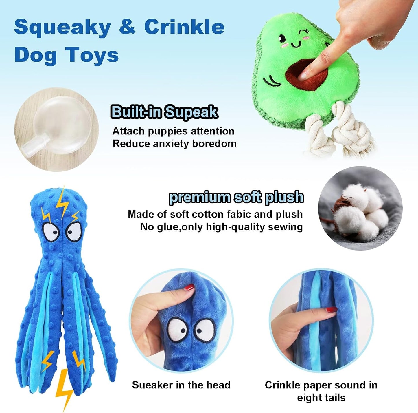 20-Pack Puppy Toys for Aggressive Chewers Dog Rope Toys Cotton Chew Toys for Teething All Breeds Puppy Essentials Dog Toys Anxiety Relief Bundle