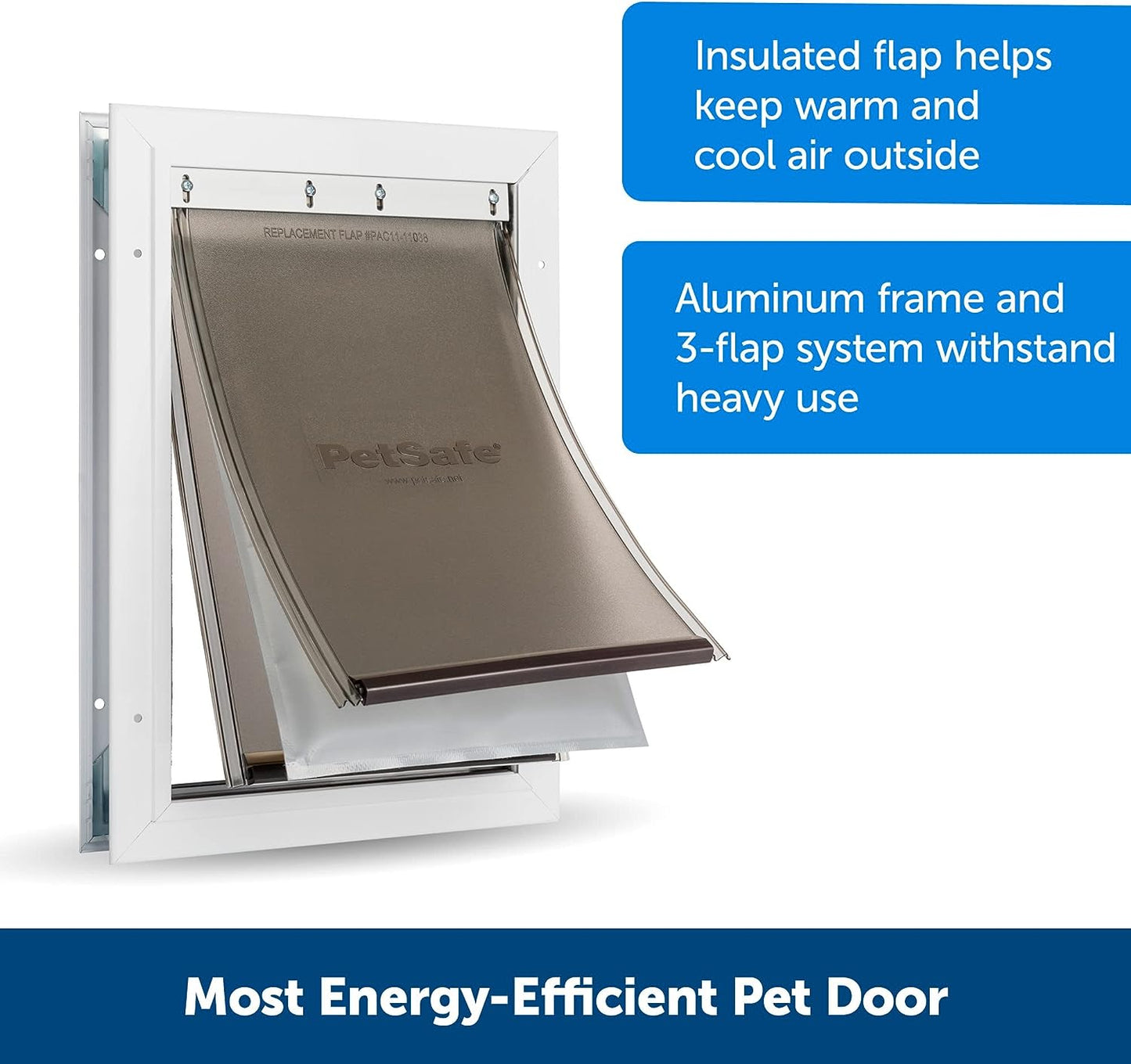 Petsafe Extreme Weather Pet Door for Cats and Dogs – 3-Flaps for Added Insulation – Small Pets