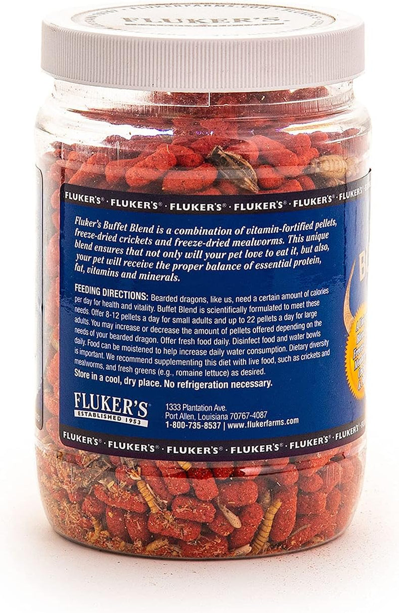 Fluker's 76044 Buffet Blend Adult Formula Bearded Dragon Formula, 7.5oz