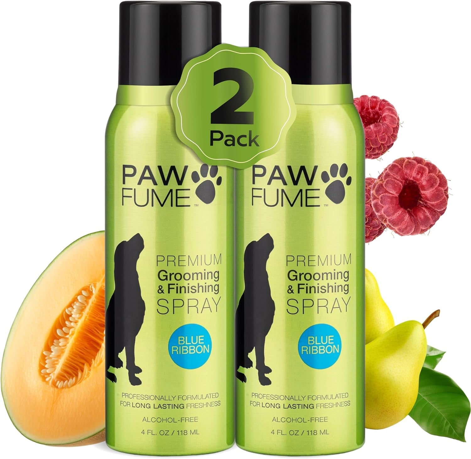 PAWFUME Premium Grooming Spray Dog Spray Deodorizer Perfume for Dogs - Dog Cologne Spray Long Lasting Dog Sprays - Dog Perfume Spray Long Lasting after Bath - Deodorizing Spray (Blue Ribbon, 2-Pack)