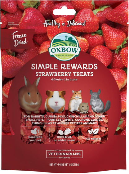 Oxbow SIMPLE REWARDS STRAWBERRY Small Animal Treat 0.5 oz