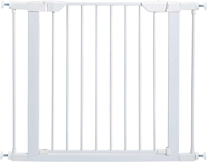 Midwest Homes for Pets 29' High Walk-Thru Steel Pet Gate, 29' - 38' Wide in Soft White