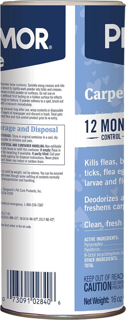 PETARMOR Home Household Spray for Fleas and Ticks, Flea Treatment for Home, Prevents Flea and Tick Re-Infestations for Cats and Dogs, Treats Carpet, Furniture, and More, 24 Ounce