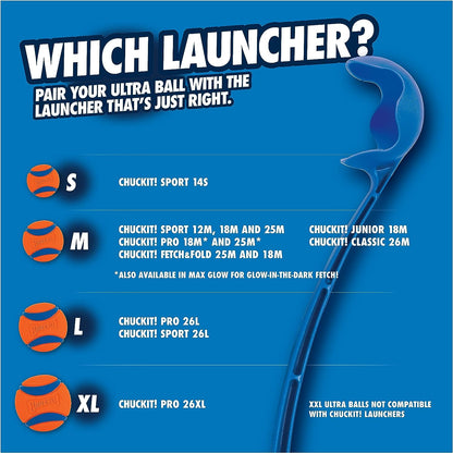 Chuckit Pro 26XL Dog Ball Launcher, 26" Length, XL (3.5" Ball) for Dogs over 100 Pounds