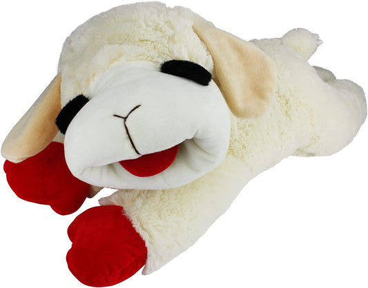 Multipet'S Officially Licensed Lamb Chop Jumbo White Plush Dog Toy, 24-Inch