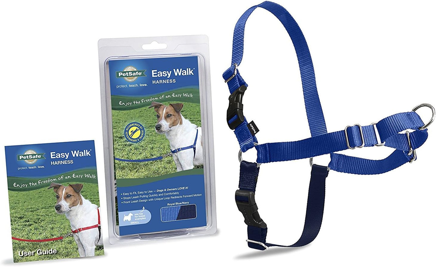 Petsafe Easy Walk No-Pull Dog Harness - the Ultimate Harness to Help Stop Pulling - Take Control & Teach Better Leash Manners - Helps Prevent Pets Pulling on Walks - Small, Royal Blue/Navy Blue