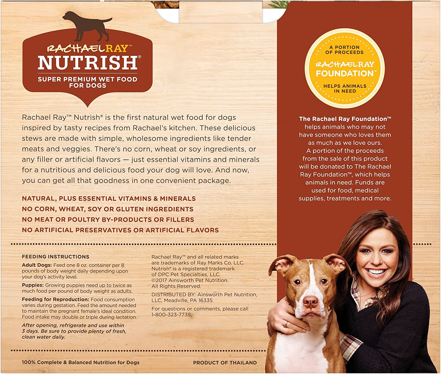 Rachael Ray Nutrish Premium Natural Wet Dog Food, Savory Favorites Variety Pack, 8 Ounce Tub (Pack of 6)