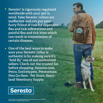 Seresto Large Dog Vet-Recommended Flea & Tick Treatment & Prevention Collar for Dogs Over 18 lbs. | 2-Pack