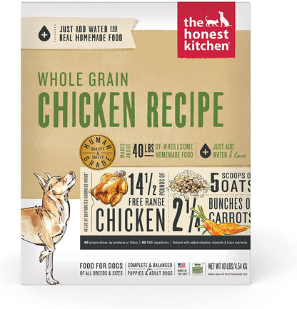 The Honest Kitchen Dehydrated Whole Grain Beef Dog Food, 2 Lb Box