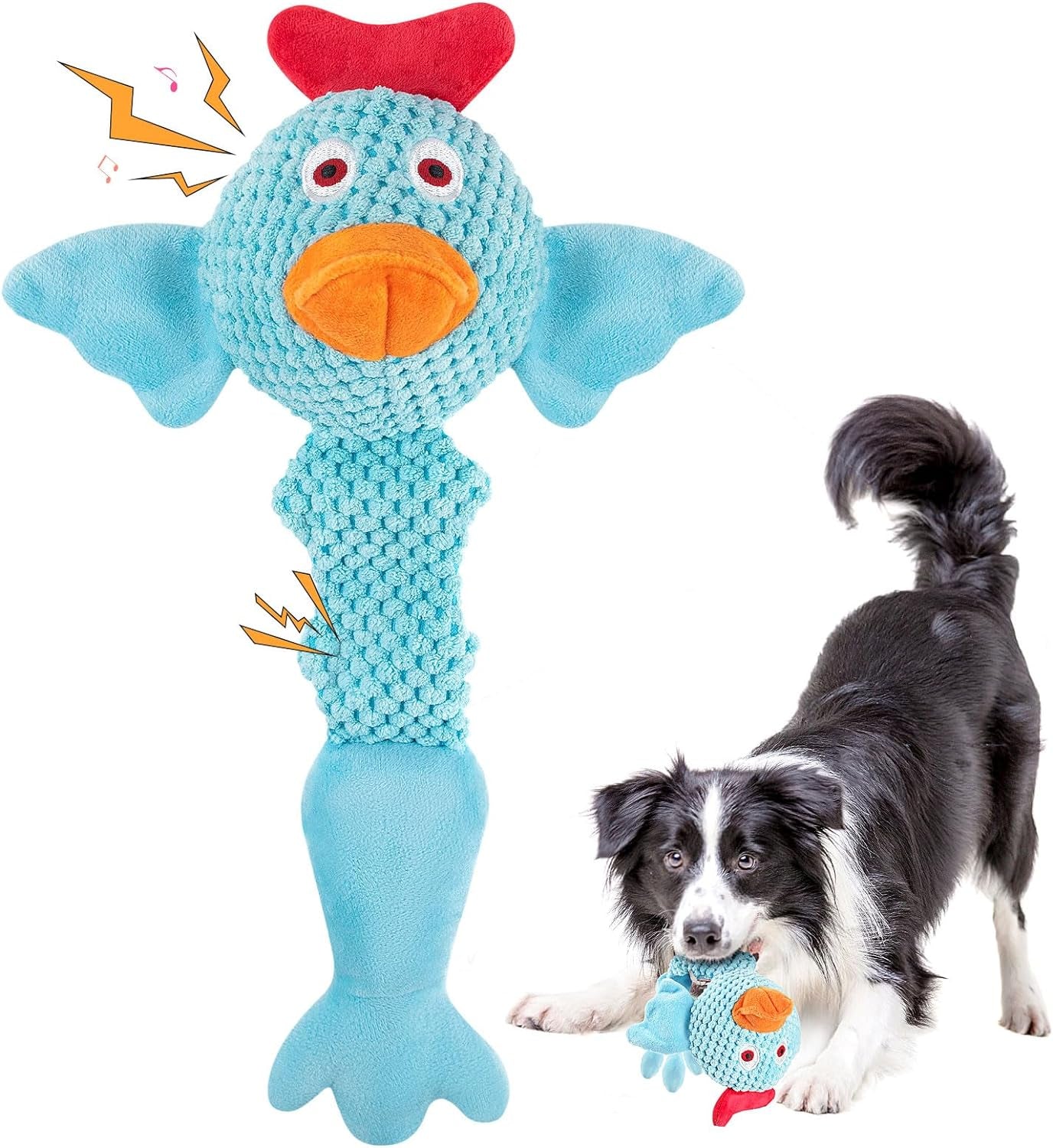 Squeaky Dog Toys for Medium and Small Dogs:Interactive Tug of War Dog Toy for Puppy Teething-Great Plush Dog Toy for Dogs to Keep Them Busy