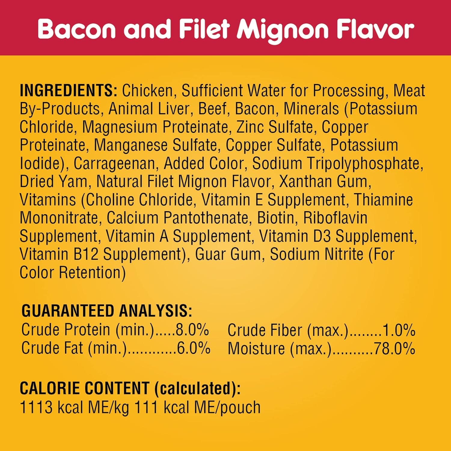 Pedigree High Protein Wet Dog Food Pouches, Beef and Pork Tenderloin Flavor Cuts in Gravy, 3.5 Oz. Pouches, 16 Count