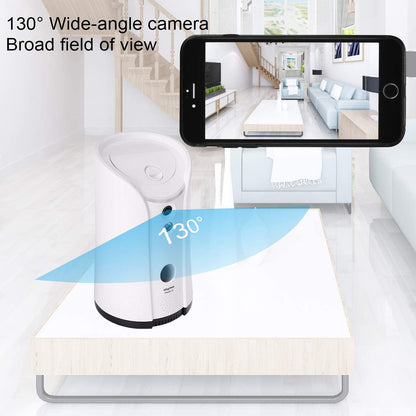 SKYMEE Petalk AI II Dog Camera Automatic Treat Dispenser, 5G Wifi Full HD Pet Camera with 180° Pan Full-Room View