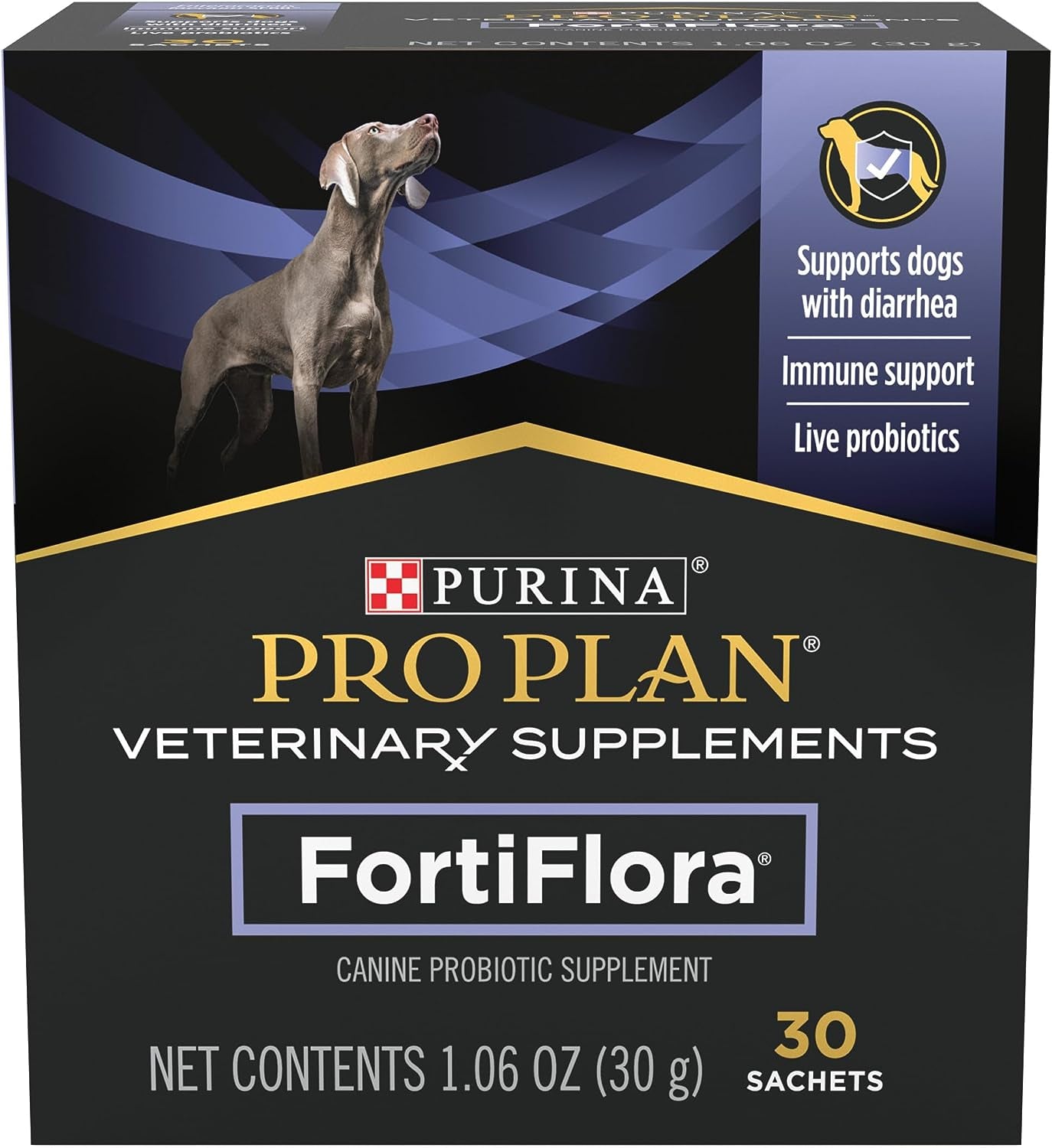 Purina Pro Plan Veterinary Supplements Fortiflora Chewable Dog Probiotic Supplement Tablets - 45 Ct. Canister