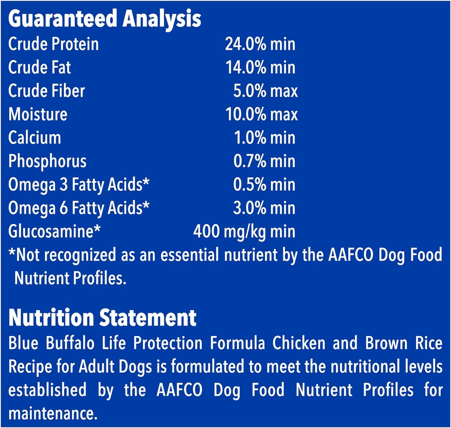 Blue Buffalo Life Protection Formula Natural Adult Dry Dog Food, Beef and Brown Rice 15-Lb