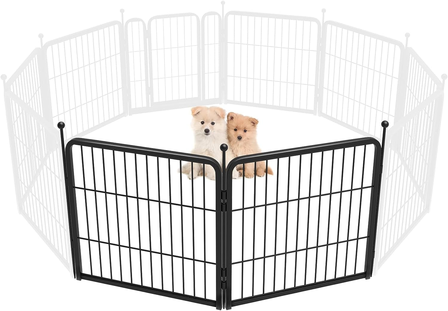 FXW Rollick Dog Playpen for Yard, RV Camping│Patented, 24 Inch 2 Panels