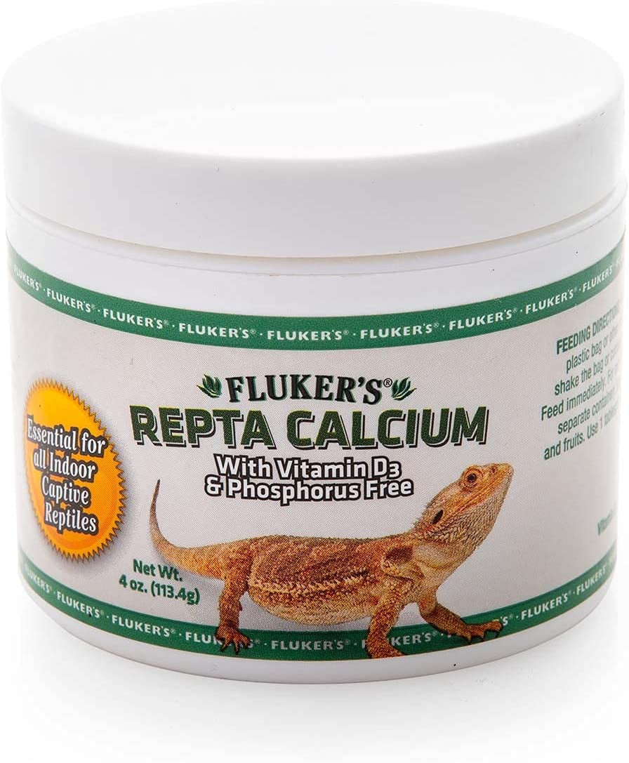 Fluker's Calcium Reptile Supplement with added Vitamin D3, 4 oz.